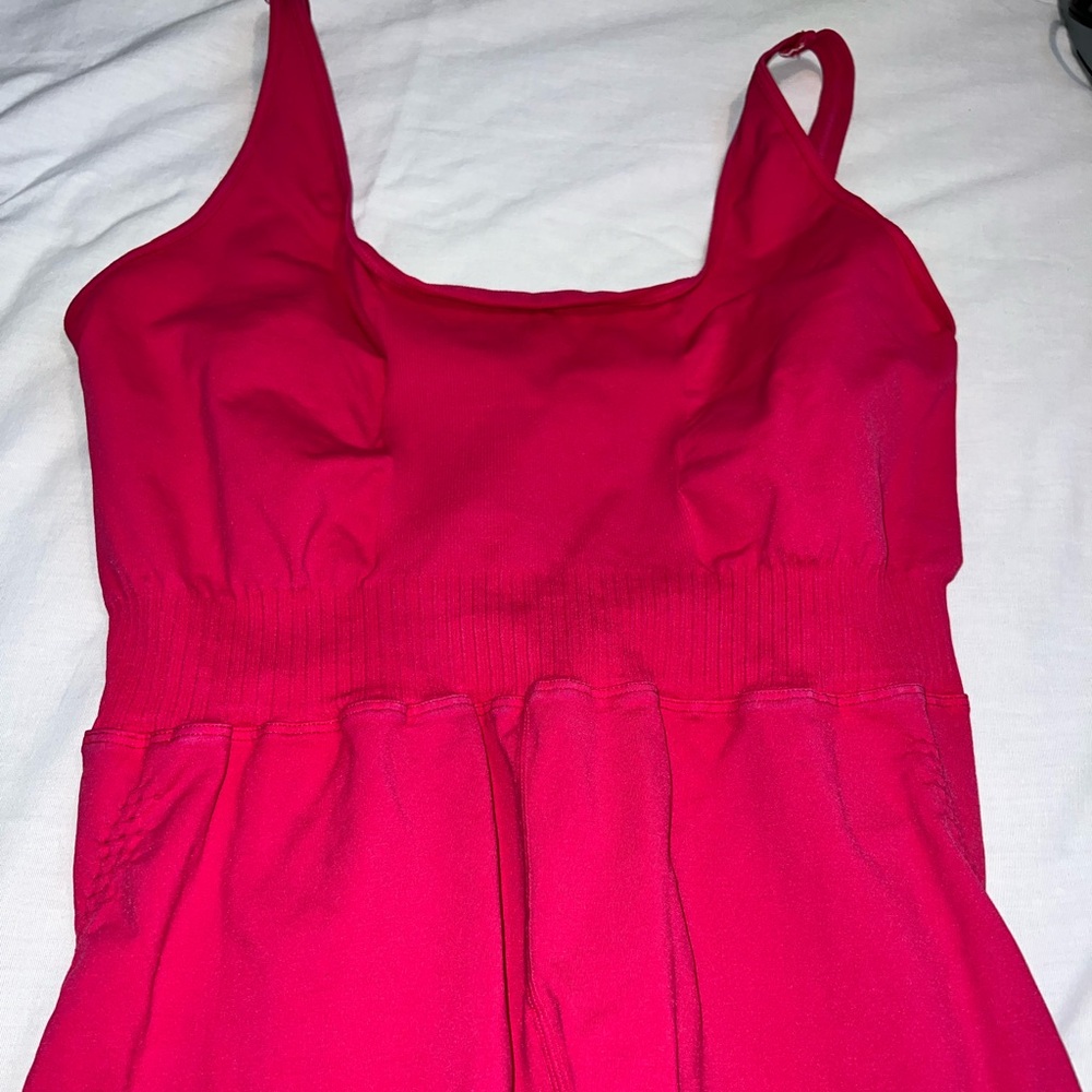 NWOT Free People Movement Good Karma Onesie in Sold-out Berry - Picture 7 of 10